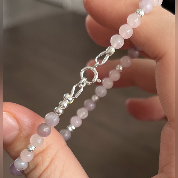 Light purple / lavender bracelet - Silver 925 - Picture 5 of 5